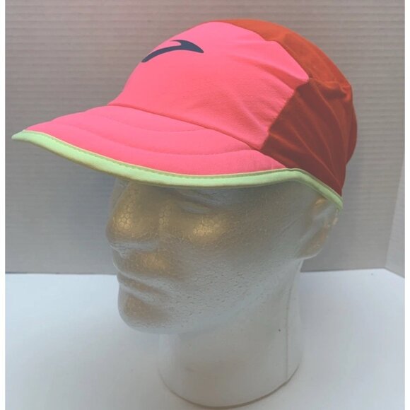 Brooks Accessories - NWT Brooks Running Lightweight Packable  Hat Adjustable Cap Red Neon Pink